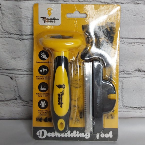 'THUNDER-PAWS' DOG PROFESSIONAL DESHEDDING TOOL COMPLETE GROOMING SYSTEM - Picture 5 of 16